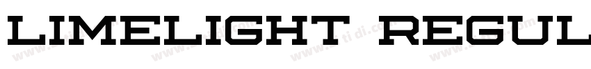 limelight regular字体转换